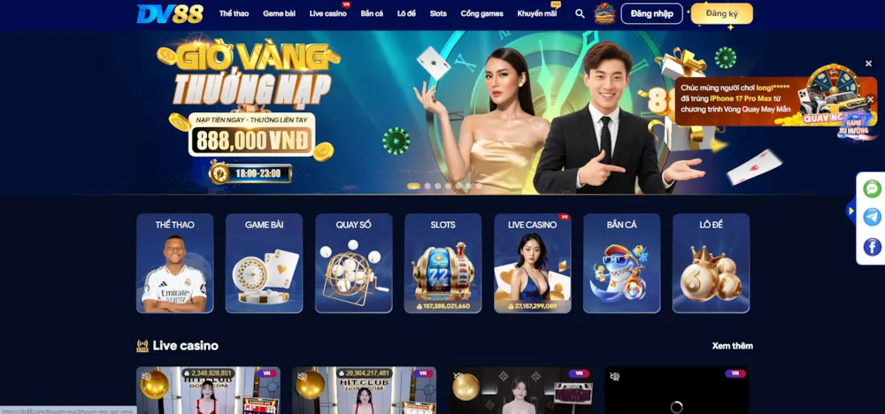 Đánh giá nhà cái DV88