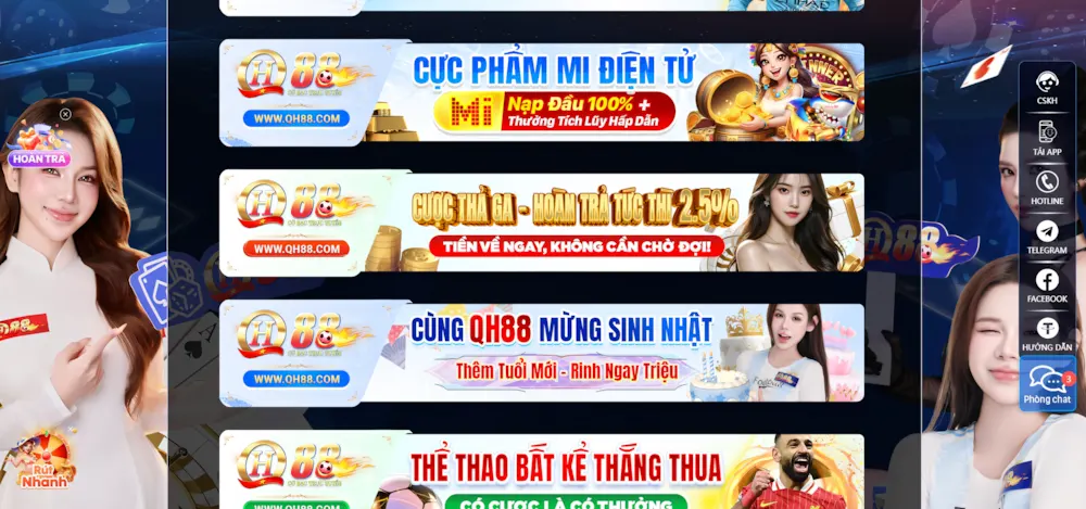 Hướng Dẫn Săn Khuyến Mãi Tại Nhà Cái QH88 Trị Giá Hàng Chục Triệu Đồng 2 Khuyến mãi tại nhà cái QH88